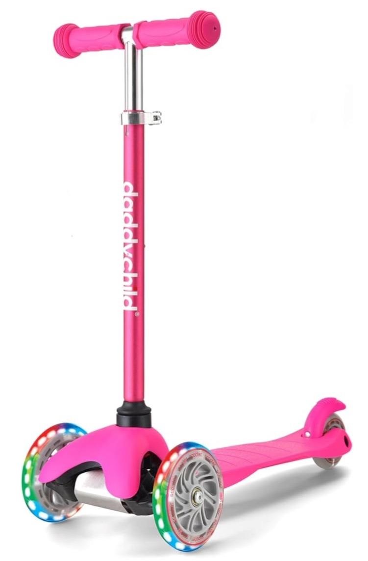 Daddychild Pink 3 Wheel Scooter for Kids