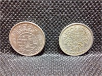 Set of 2 Portugal Coins