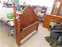 Oak Headboard and Footboard