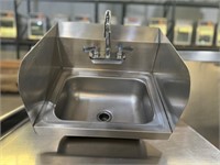 17” Stainless Wall Mount Hand Sink