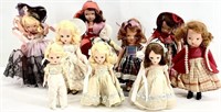 9pc Vintage Dolls