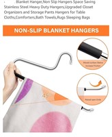 Blanket Hanger, Non Slip Hangers