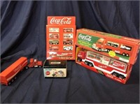 LOT COCA-COLA TOY VEHICLES, INCLUDING DELIVERY