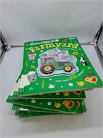 8 sticker farmyard books