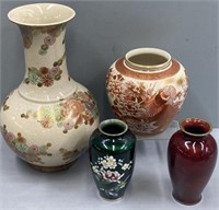 Chinese Asian Porcelain Vases Lot Collection
