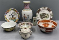 Chinese Porcelain Lot Collection as is