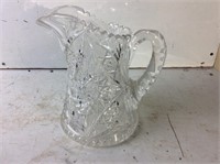 Austrian Crystal Cut Glass Pitcher