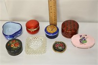 Assorted Dresser/Trinket Boxes and More