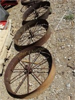 3 Iron wheels 30"