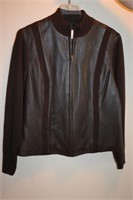Ladies Leather Jacket Worthington Large