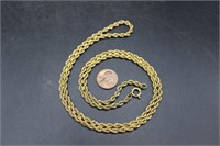 Vintage 12K Gold Round Chain Necklace