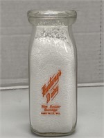 "Hartway's Dairy" Half Pint Milk Bottle
