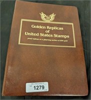 GOLDEN REPLICAS OF US STAMPS