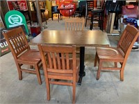 Bar table and 4 chairs from The Corral