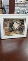 Metal framed Lily Pad photo, 11.5 x 13