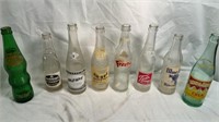 Glass soda bottles