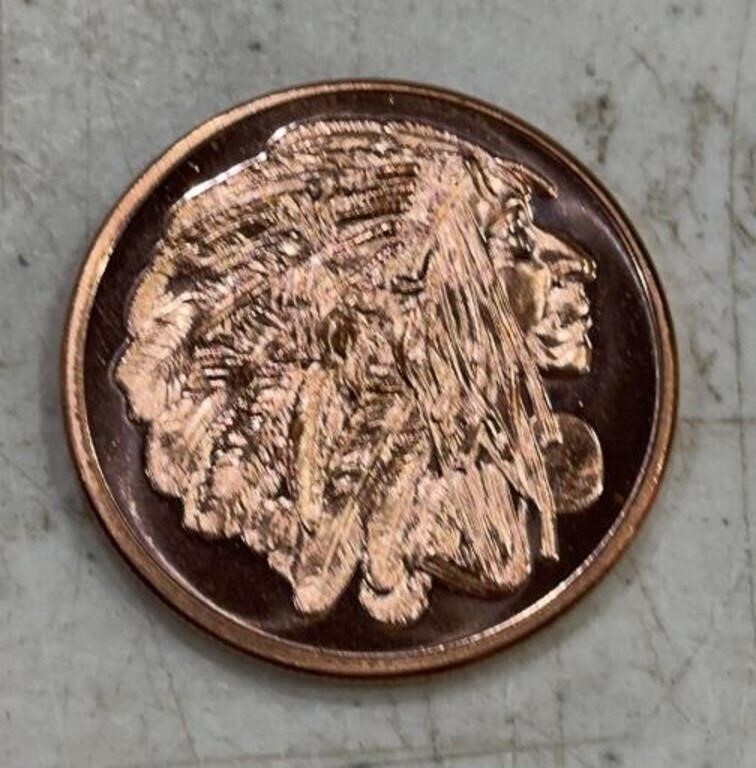 INDIAN (1-OUNCE) COPPER ROUND