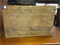 Antique bank crate