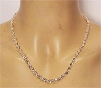 Italy Sterling Silver Chain 22 in.