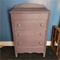 Lavander 3-Drawer Chest of Drawers 28"W 17½"D