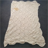 Large 84"x68" Crochet Blanket (shown folded in