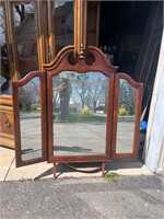 Vintage Folding Mirror for Dresser