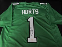 Jalen Hurts signed football jersey COA