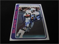 Tony Dorsett signed football card COA