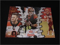 Joe Burrow signed ROOKIE football card COA