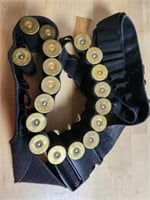 Bandolier with 18 12 guage shotgun shells