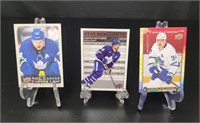 3 Auston Matthews hockey cards