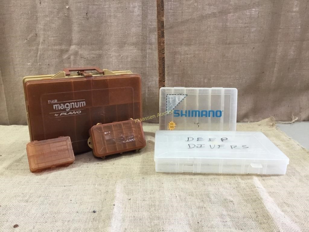 Plano and Shimano storage boxes