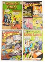 (4) VTG DC SILVER AGE COMICS SUPERMAN