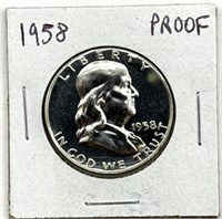 1958 Franklin Dollar Proof