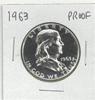 1963 Franklin Dollar Proof