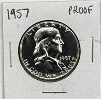 1957 Franklin Dollar Proof