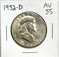 1952-D Franklin Half Dollar