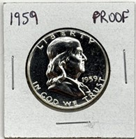 1959 Franklin Dollar Proof