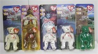 5 Ty Beanie Bears-Maple x 2,Britannia,Erin,Glory