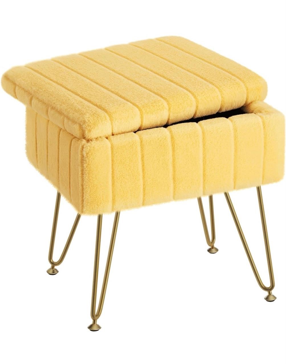 $80 Vanity Stool Chair Faux Fur