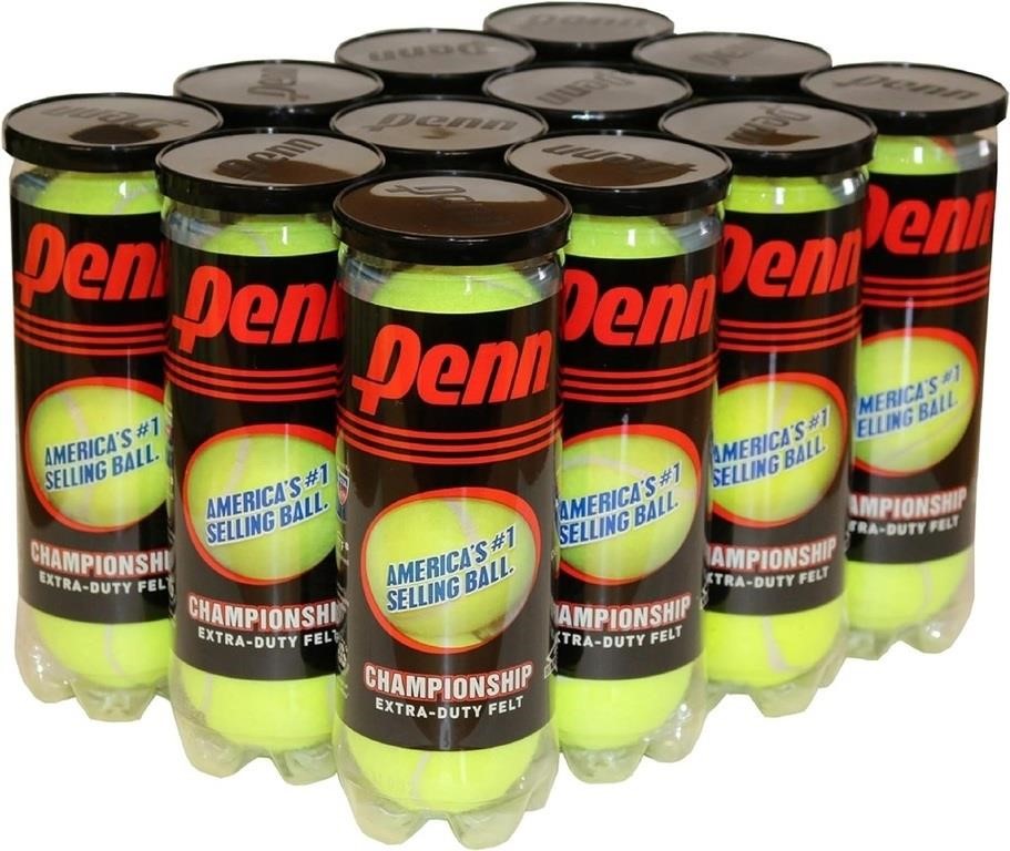 Penn Championship Tennis Balls, 3ct, 12 Pack