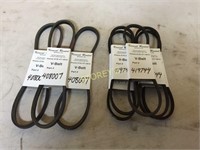 8 Mastercraft, Murray, Etc. V-Belts for Snow