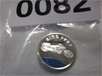 One Gram Coin of .999 Fine Silver