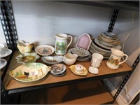 SHELF OF CHINA COLLECTABLES