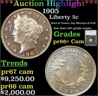 Proof ***Auction Highlight*** 1905 Liberty Nickel
