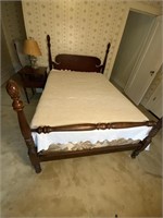 Mahogany Pineapple Four Poster Bed