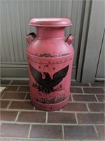 Red Painted Milk Can