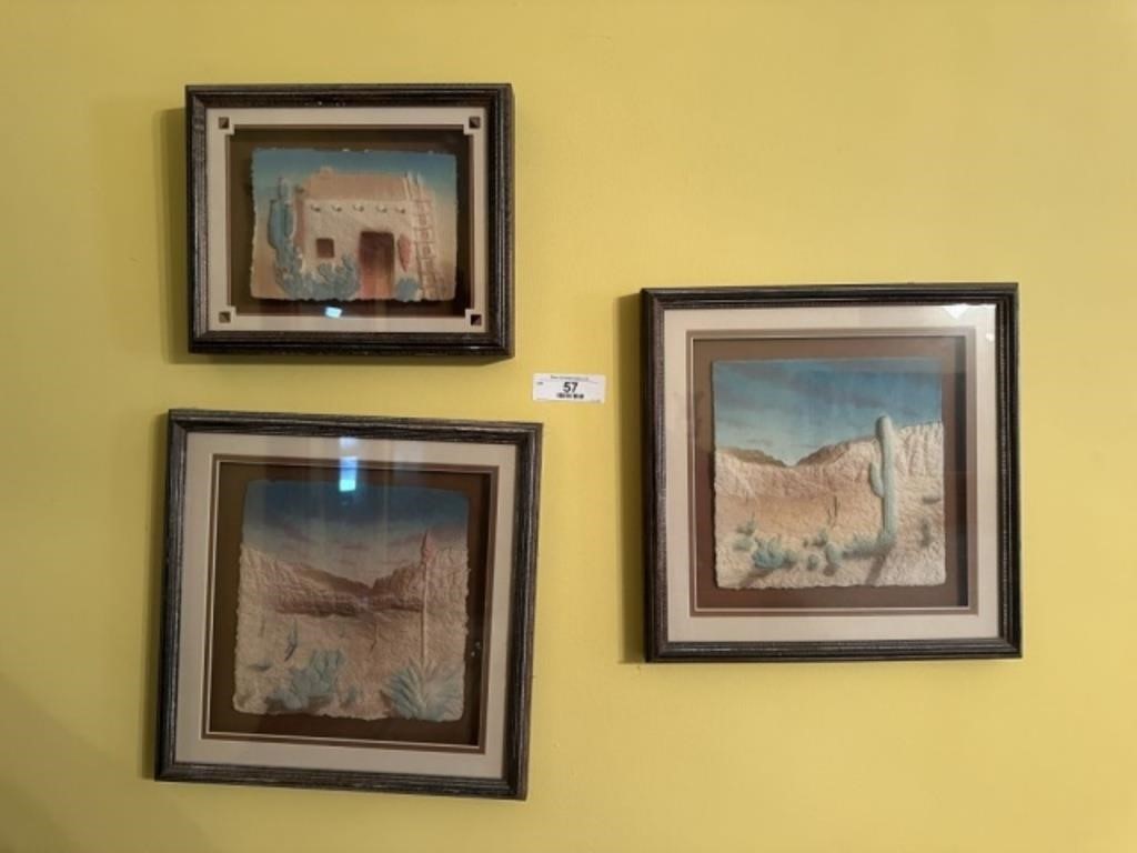 3 Southwestern Framed Prints