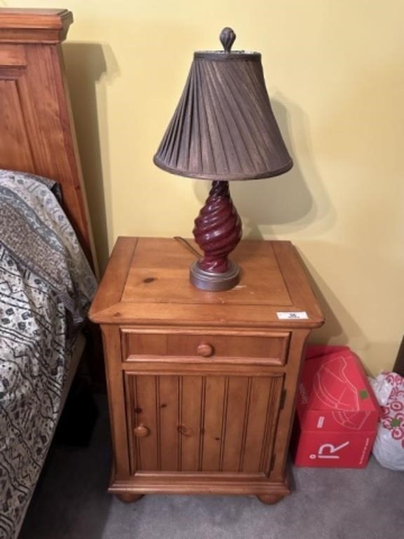 American Signature Night Stand and lamp