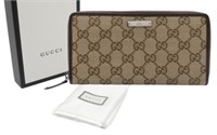 Gucci GG Monogram Long Zipper Wallet